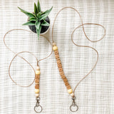 Black/Leopard Lanyard