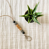 Black/Leopard Lanyard