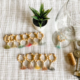 Wooden Wine Charms (Ombré Tassels)