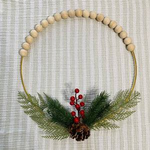 Wood Wreath (Christmas Pine)