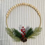 Wood Wreath (Christmas Pine)