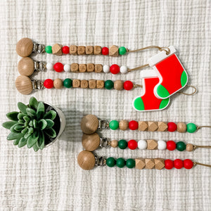 Holiday Pacifier Clip