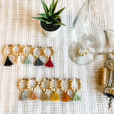 Wooden Wine Charms (Solid Tassels)